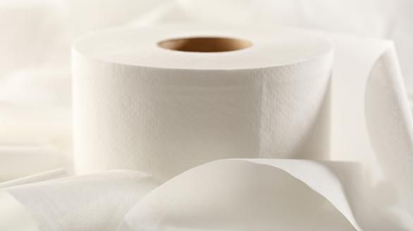 Jumbo roll toilet paper designed for commercial use