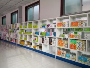 Showroom space displaying top hygiene products at Top Source Hygiene.