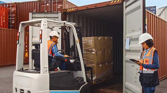 Packaging and delivery process at Top Source Hygiene for custom hygiene products.