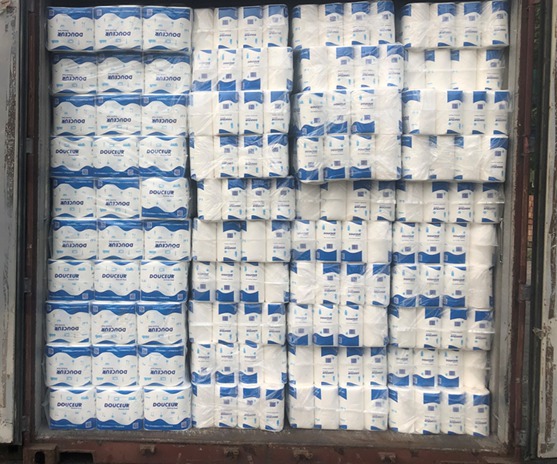 Distribution of hygiene products by Top Source in Africa