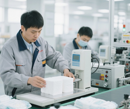 Testing hygiene products for softness, strength, and safety standards