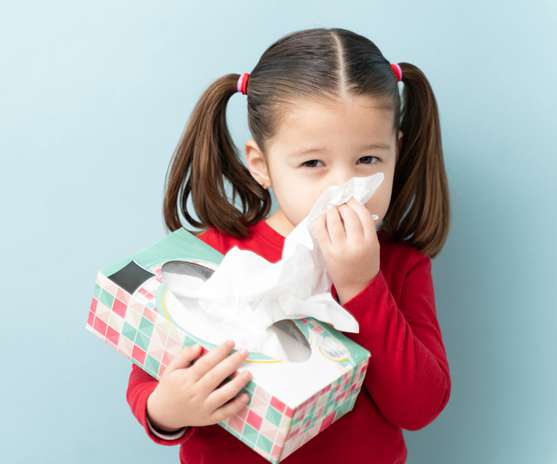 Luxurious facial tissue box placed on a table in a cozy setting