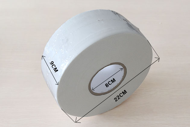 Production and packaging process of jumbo roll tissue at factory