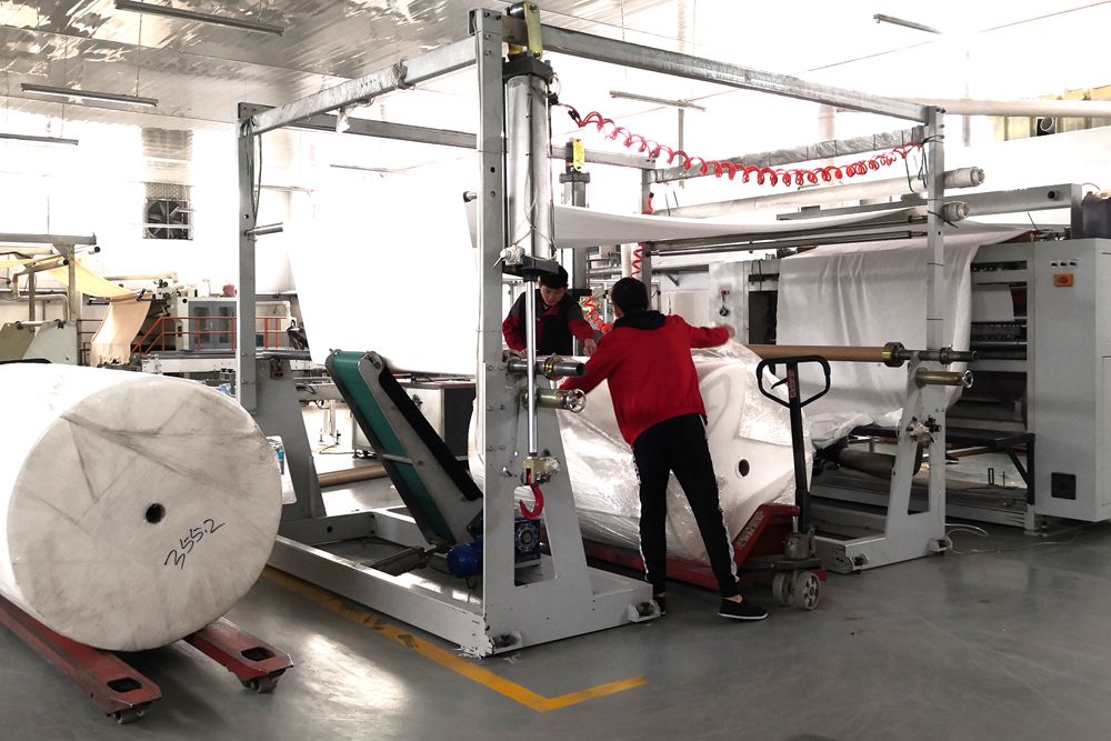 Modern manufacturing facility in Asia focusing on hygiene products
