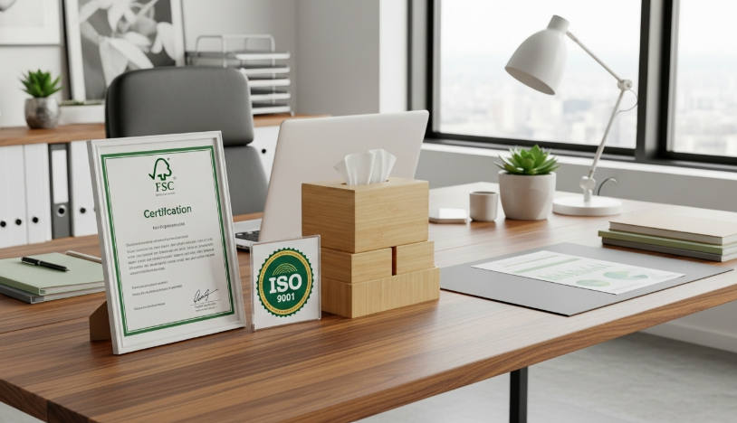 Facial tissue product displayed by top manufacturers in China