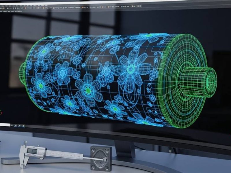 3D CAD model of an embossing roller