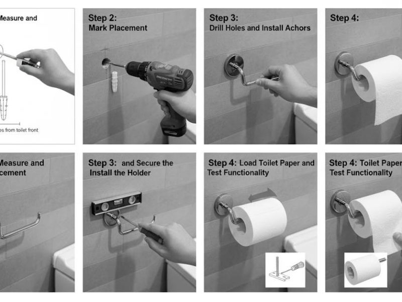 How to Choose and Install a Toilet Paper Holder