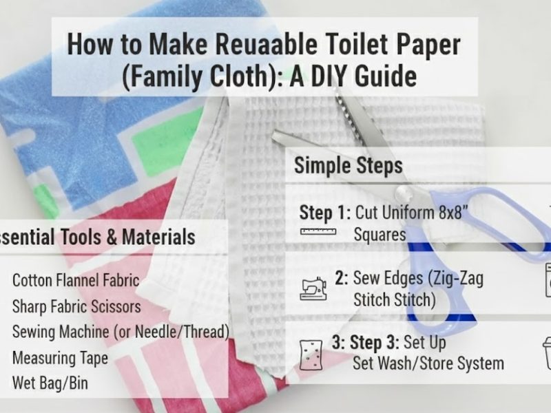 How to Make Reusable Toilet Paper (Family Cloth)
