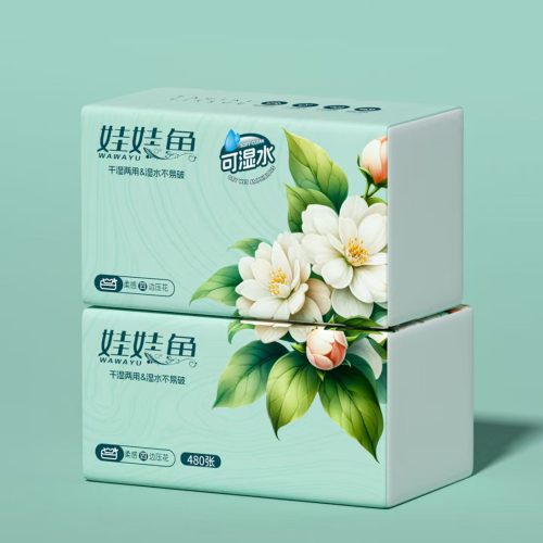 Ultra-soft skincare facial tissues suitable for sensitive skin