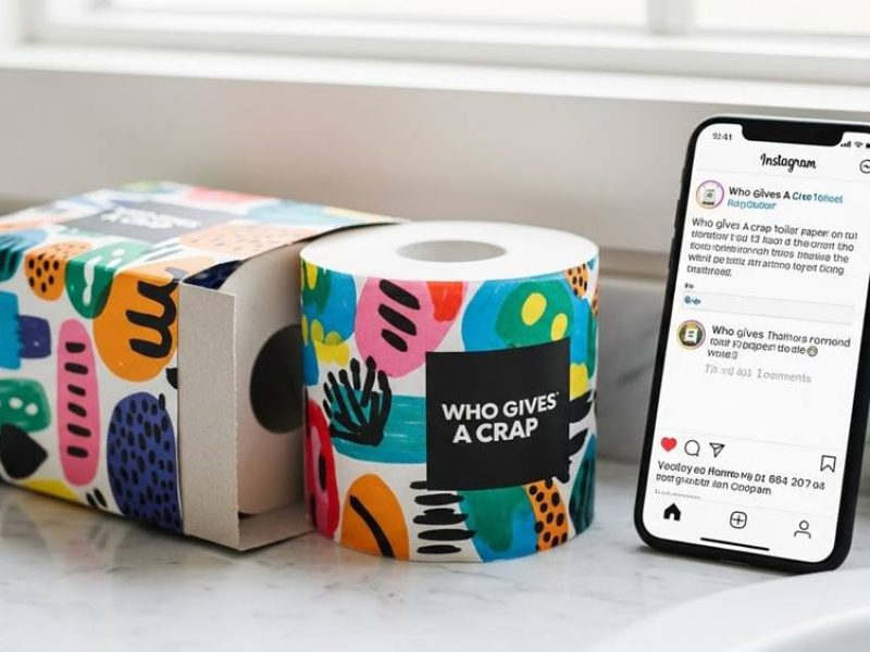 Who Gives A Crap style toilet paper rolls