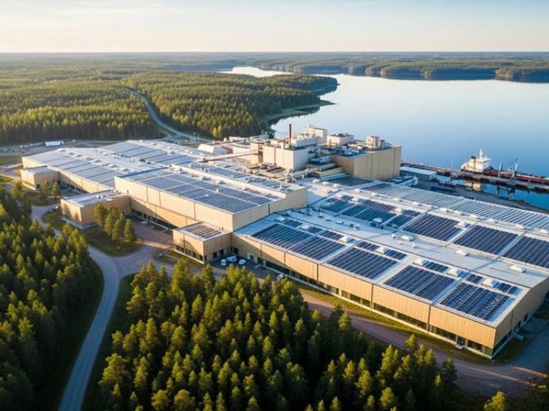 modern tissue paper mill in Sweden