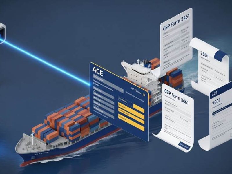 ocean container ship toilet paper