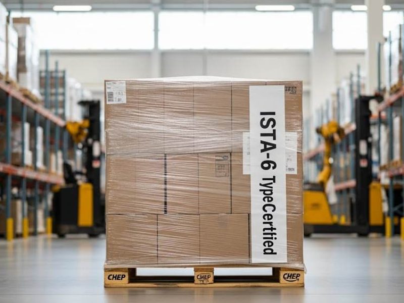 pallet in a modern Amazon fulfillment center